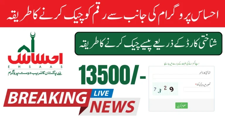 8171 Ehsaas Program 2025 Check Online