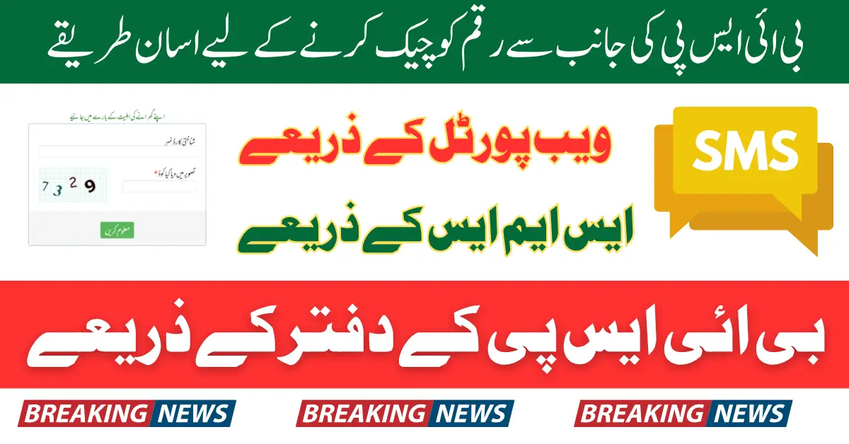BISP 8171 Result Check By CNIC Using Online Portal SMS And Tehsil Office